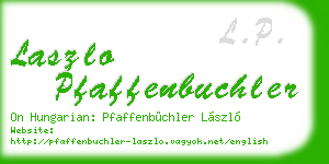 laszlo pfaffenbuchler business card