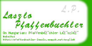 laszlo pfaffenbuchler business card